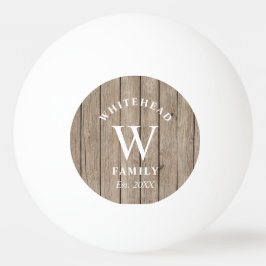 カスタム素朴モノグラムタンウッド 卓球ボール
