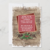 カスタム素朴季節の挨拶 シーズンカード (裏面)