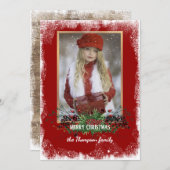 カスタム素朴季節の挨拶 シーズンカード (正面/裏面)