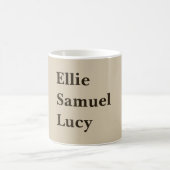 カスタム素朴孫スタイリッシュ名 コーヒーマグカップ (中央)