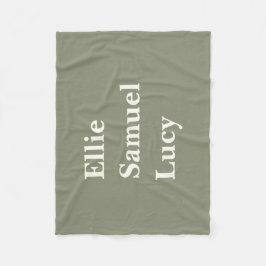 カスタム素朴孫スタイリッシュ名 フリースブランケット