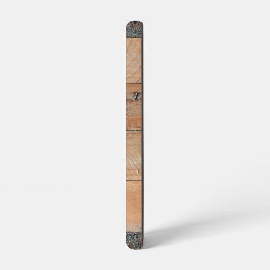 カスタム素朴木の質感と鹿モノグラム SAMSUNG GALAXYケース (左側面)