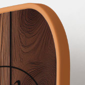 カスタム素朴木テクスチャーPickleballパドル ピックルボールラケット (左詳細)