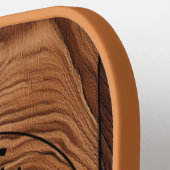 カスタム素朴木目 ピックルボールラケット (左詳細)