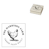 カスタム素朴鶏スケッチ |ヴィンテージ卵スタンプ ラバースタンプ (押印)