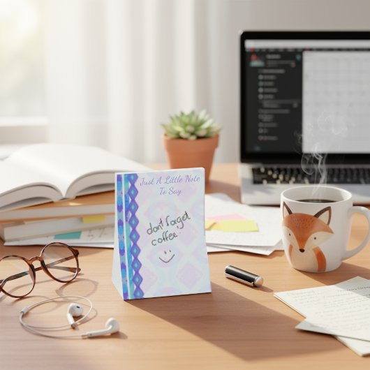 カスタム紫とアクア絵を描ダイヤ ポストイット