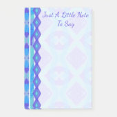 カスタム紫とアクア絵を描ダイヤ ポストイット (正面)