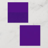 カスタム紫グリッターボトムスクエアビジネスカード スクエア名刺 (正面/裏面)