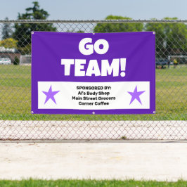 カスタム紫チームバナー 横断幕