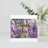 カスタム紫パーソナライズされた薄紫ありがとう カード (スタンド正面)