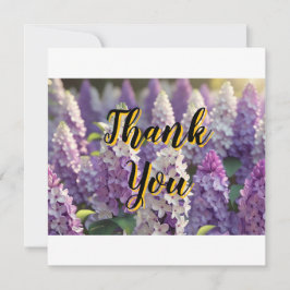 カスタム紫パーソナライズされた薄紫ありがとう カード