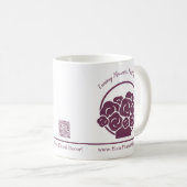 💐カスタム紫フローリスト コーヒーマグカップ (正面右)
