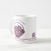💐カスタム紫フローリスト コーヒーマグカップ (正面左)