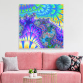 カスタム紫ブルーメルトキャンバスアート キャンバスプリント (インサイチュ (リビング))
