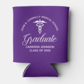 カスタム紫医学校卒業パーティー 缶クーラー (正面)