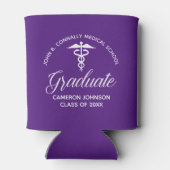 カスタム紫医学校卒業パーティー 缶クーラー (裏面)