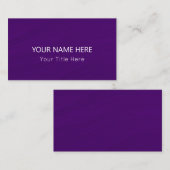 カスタム紫名刺 名刺 (正面/裏面)