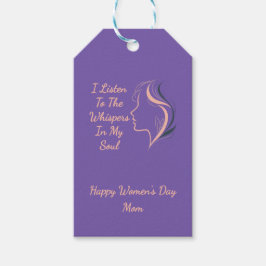 カスタム紫感動的ギフトラベル ギフトタグ