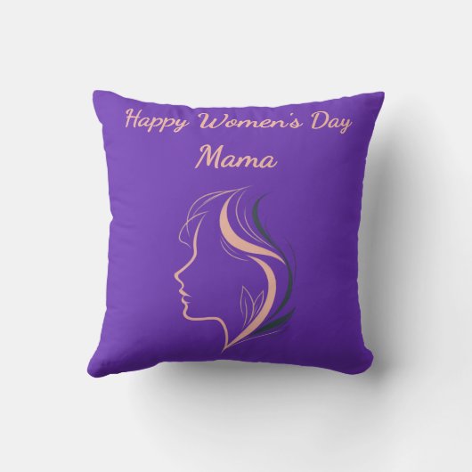 カスタム紫感動的装飾用クッション クッション (裏面)