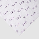 カスタム紫文字模様ありがとう 薄葉紙 (詳細)