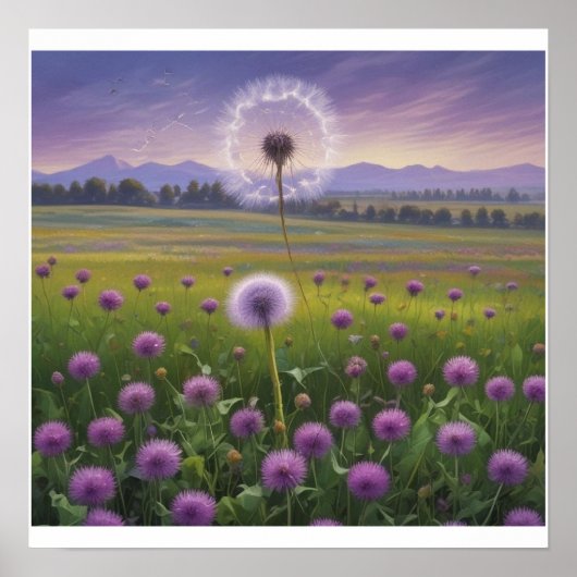 カスタム紫水仙の壁ポスター ポスター (正面)