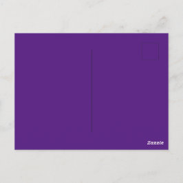 カスタム紫王室の写真パーフェクトスタンダード ポストカード