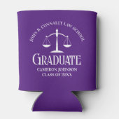 カスタム紫白法学校卒業党 缶クーラー (裏面)