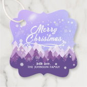 カスタム紫白雪平和森クリスマス フェイバータグ (正面)