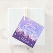 カスタム紫白雪平和森クリスマス フェイバータグ (インサイチュ)