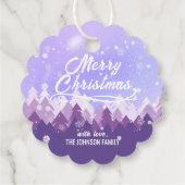 カスタム紫白雪平和森クリスマス フェイバータグ (裏面)