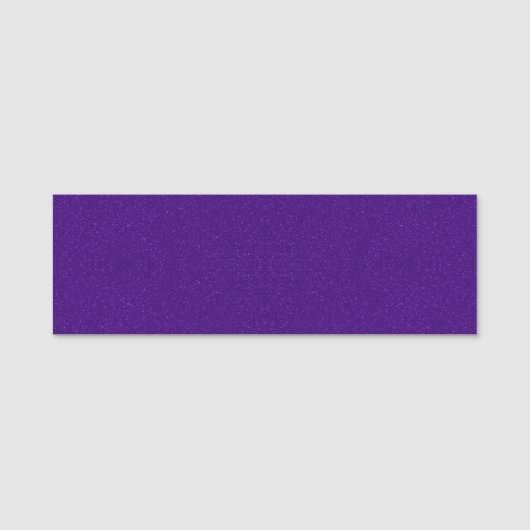 カスタム紫色のグリッター名タグ 名札 (正面)