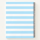 カスタム紫色の水彩フラワーズゲストブック ノートブック (裏面)