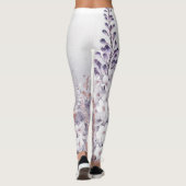 カスタム紫色の神秘的な藤のドリフト レギンス (裏面)