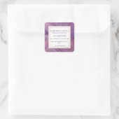 カスタム紫色の紋付きウィッチクラフトラベル スクエアシール (バッグ)