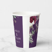 カスタム紫色の花紙カップ 紙コップ (右)