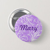 カスタム紫色の装飾ボタン 缶バッジ (正面&裏面)