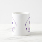 カスタム紫色の骨障害医学科大学院 コーヒーマグカップ (中央)