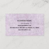 カスタム紫色ひび割れテクスチャ名刺 名刺 (裏面)