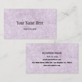 カスタム紫色ひび割れテクスチャ名刺 名刺 (正面/裏面)