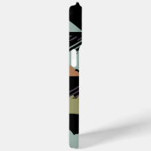 カスタム紫色ブラウングリーンオレンジブラックモザイクアート Case-Mate iPhoneケース (裏面 / 右)