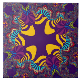 カスタム紫金ゴールドクロス大瓦 タイル