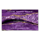 カスタム紫金ゴールド磁気名刺テンプレート マグネット名刺 (正面)