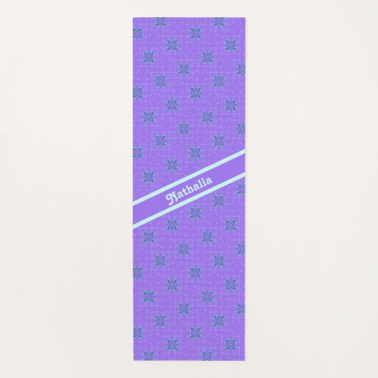 カスタム紫 ヨガマット (正面)
