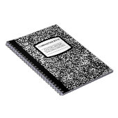 カスタム組版本ブラック/ホワイトスクール/先生 ノートブック (右側)