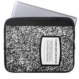 カスタム組版本ブラック/ホワイトスクール/先生 ラップトップスリーブ