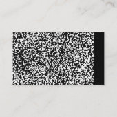 カスタム組版本ブラック/ホワイトスクール/先生 名刺 (裏面)