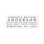 カスタム結婚したシンプル差出人住所 ラバースタンプ (インプリント)