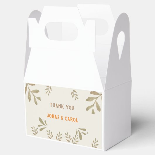 カスタム結婚はモダンエレガント フェイバーボックス (オープン)