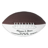 カスタム結婚パーソナライズされたの保存日 アメリカンフットボール (正面)