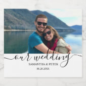 カスタム結婚写モダンリラックス料 ビールラベル (シングルラベル)